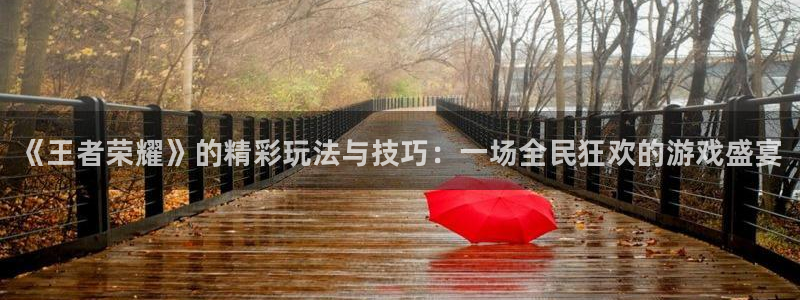 赢咖娱乐注册平台：《王者荣耀》的精彩玩法与技巧：一场全民狂欢
