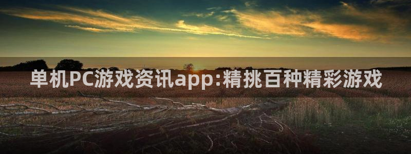 赢咖娱乐4开户：单机PC游戏资讯app:精挑百种精彩游戏